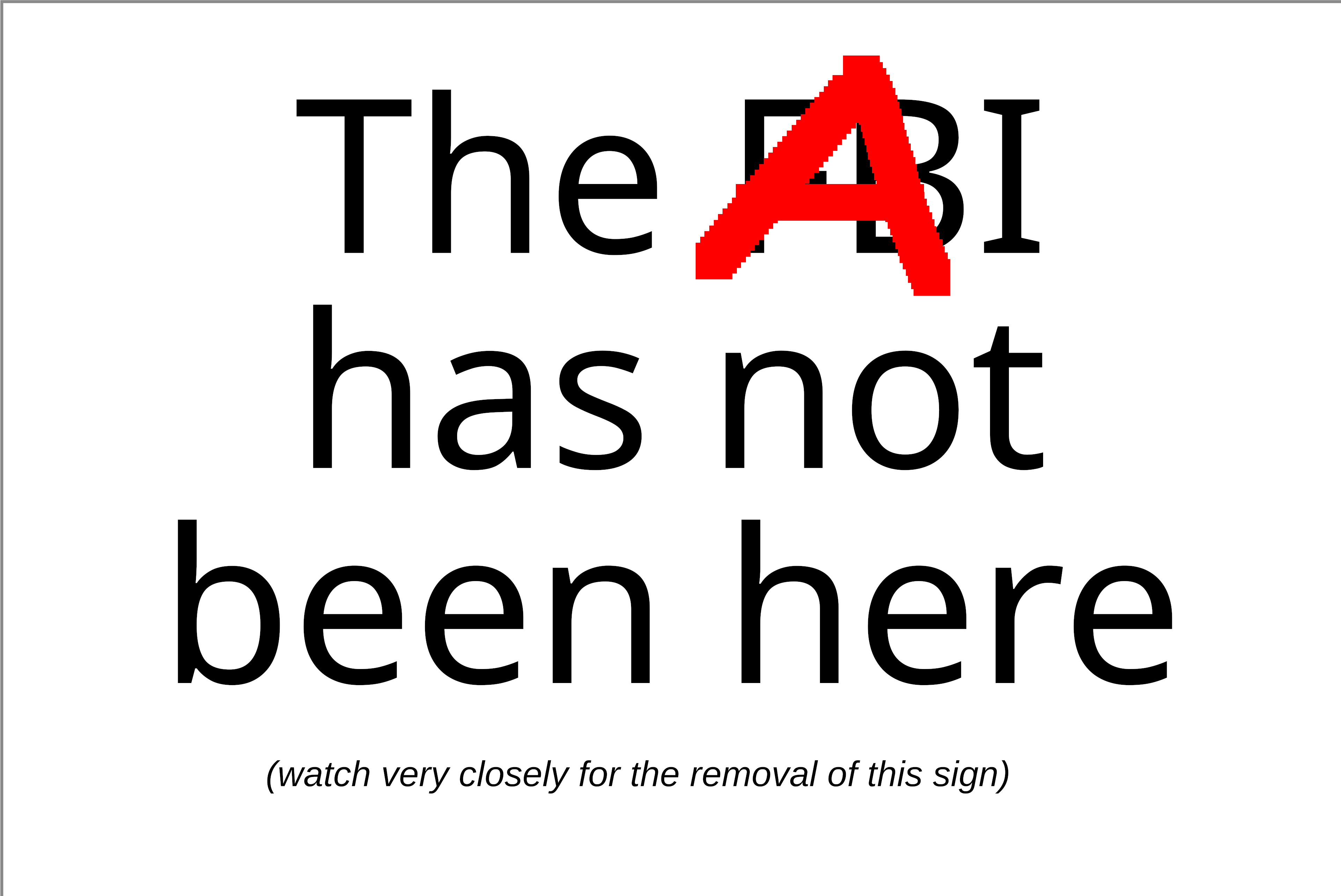 the ai has not been here